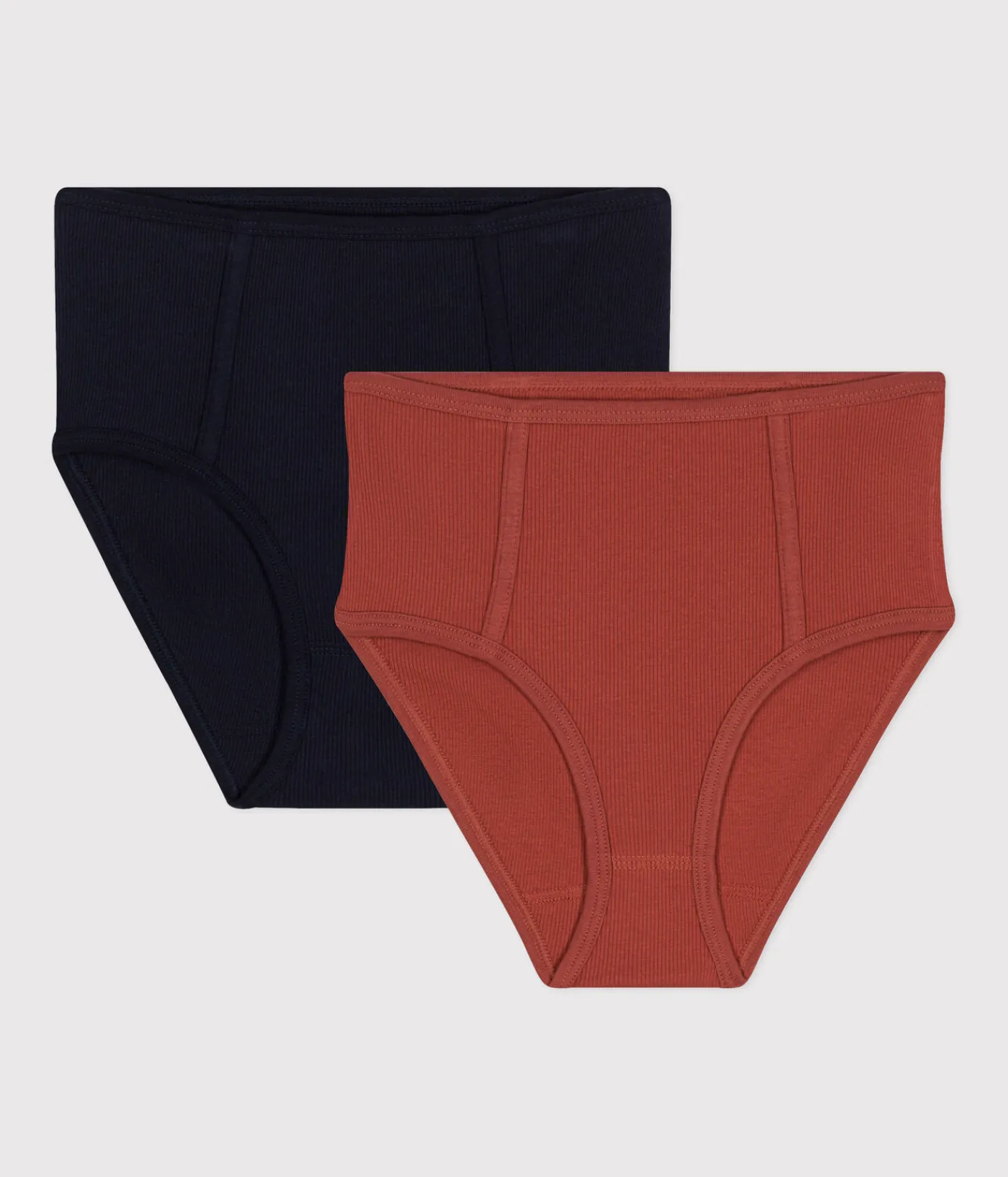 Petit Bateau Bhs, Slips, Bodys*Unifarbene Damenhöschen aus Baumwolle und Elastan im 2er-Set variante 1