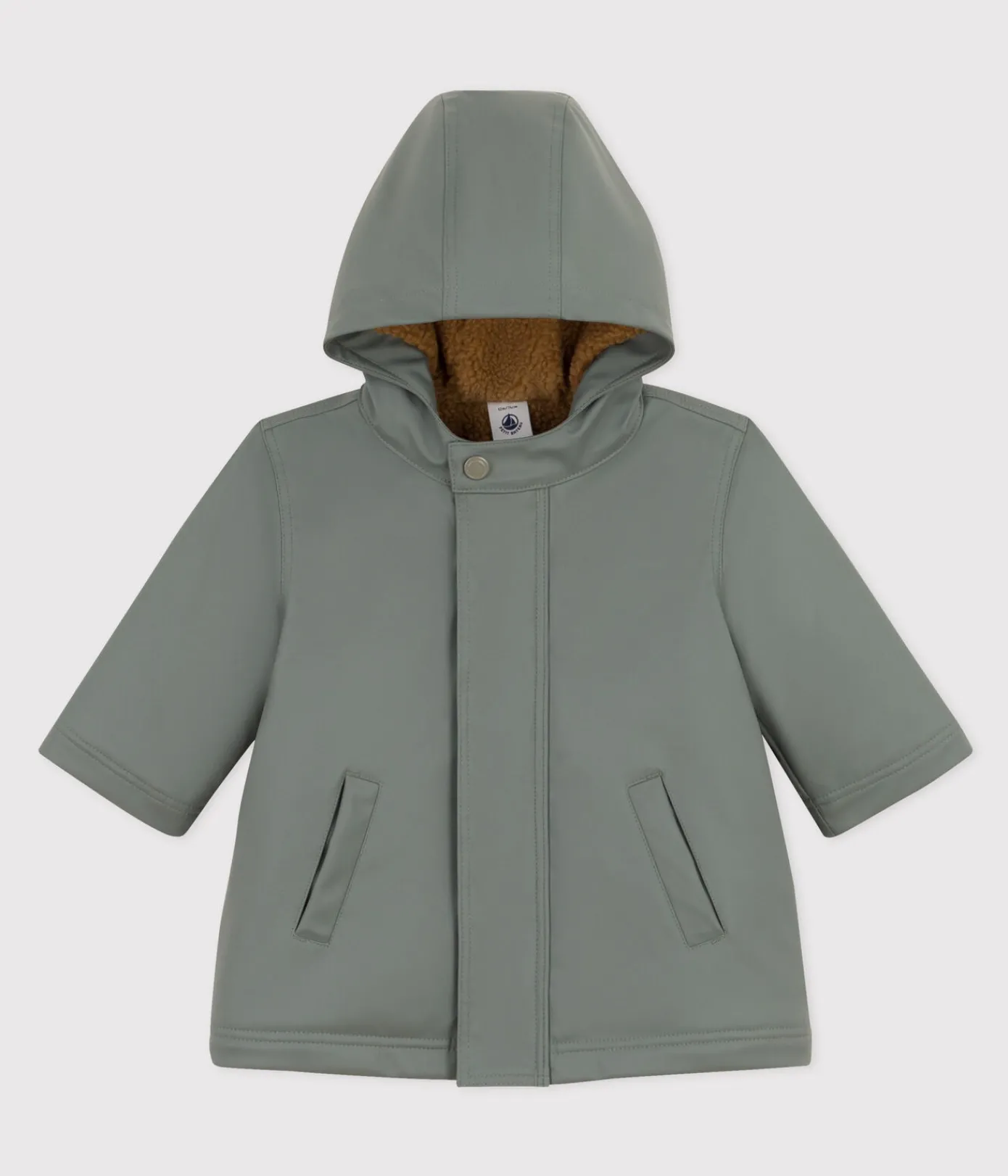 Petit Bateau Jacken, Anoraks*Warme Baby-Regenjacke grün THUYA