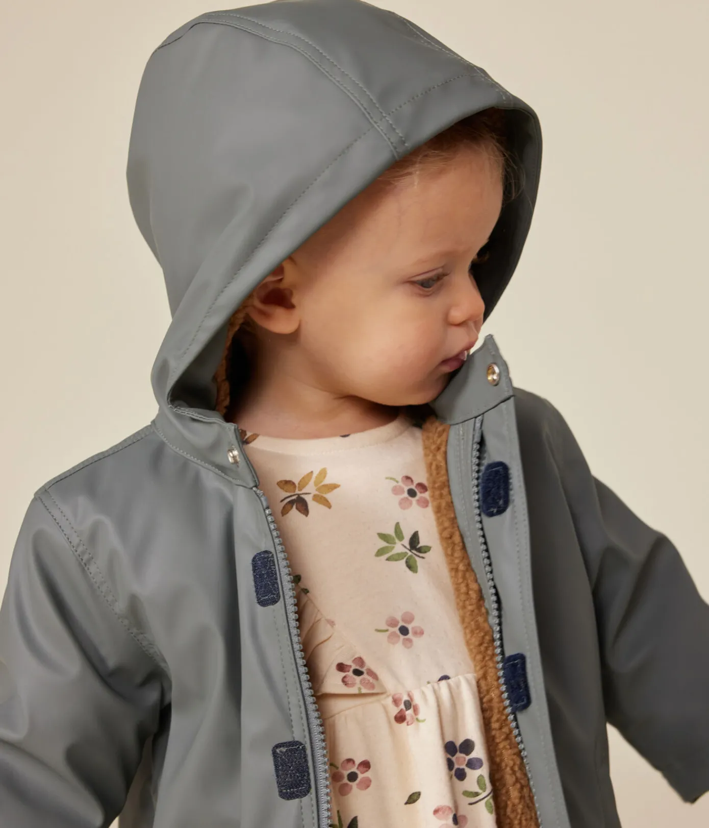 Petit Bateau Jacken, Anoraks*Warme Baby-Regenjacke grün THUYA
