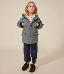 Petit Bateau Mäntel, Jacken, Regenjacken*Warme Kinder-Regenjacke aus Sherpa für Mädchen und Jungen grün THUYA