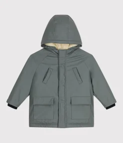 Petit Bateau Mäntel, Jacken, Regenjacken*Warme Kinder-Regenjacke aus Sherpa für Mädchen und Jungen grün THUYA