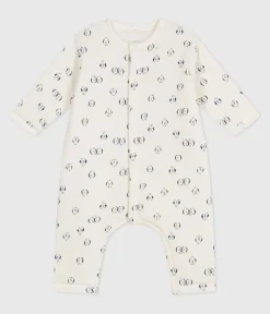 Petit Bateau Sets, Overalls & Latzhosen|Newborn*Wattierter Baby-Overall aus Baumwolle mit Pinguin-Motiv blau MILK/ SOIR