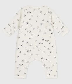 Petit Bateau Sets, Overalls & Latzhosen|Newborn*Wattierter Baby-Overall aus Baumwolle mit Pinguin-Motiv blau MILK/ SOIR