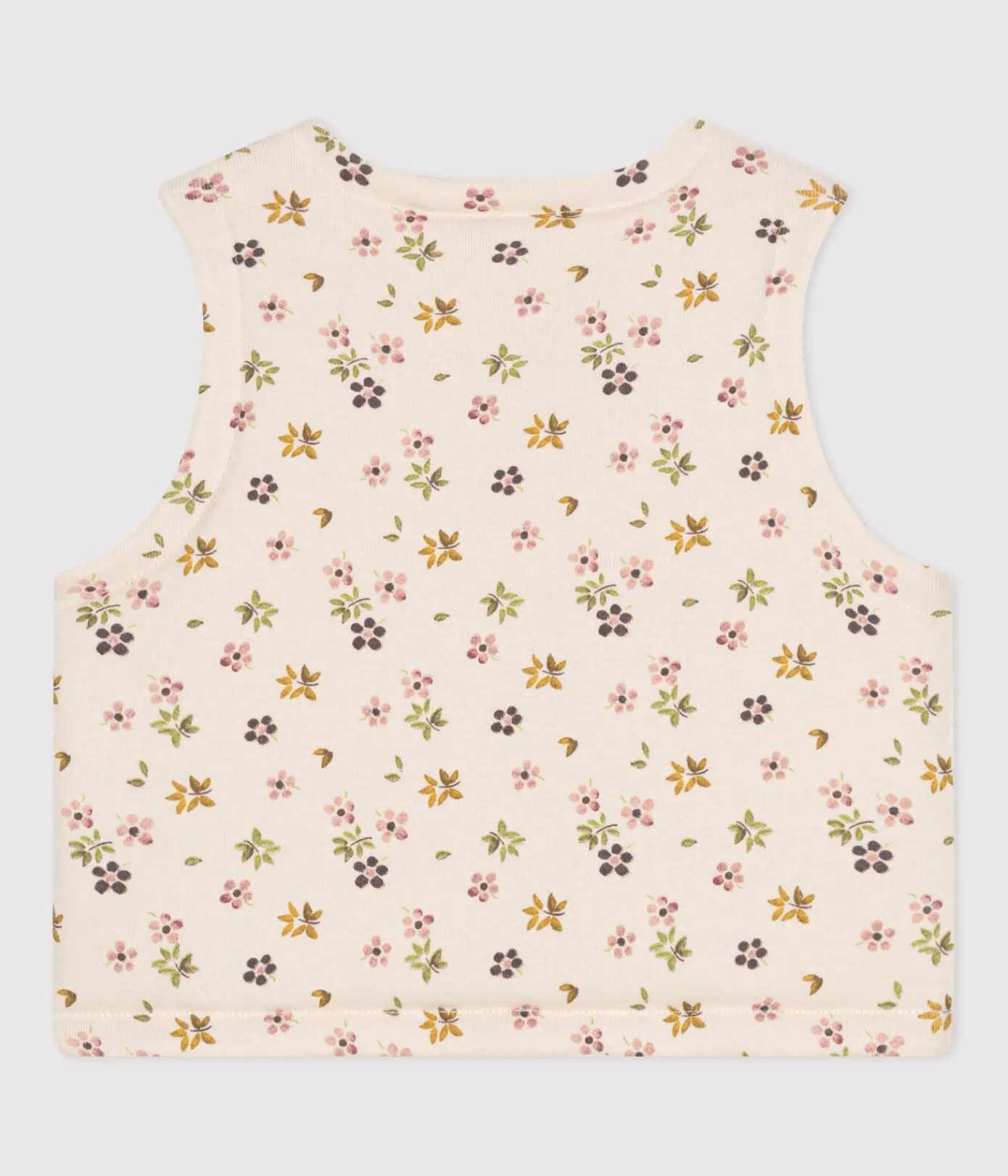 Petit Bateau Pullover, Cardigans*WENDBARE BABY-WESTE AUS BAUMWOLLE beige AVALANCHE/ CUIVRE