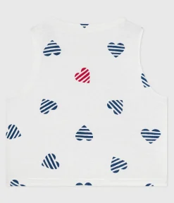 Petit Bateau Pullover, Cardigans*Wendbare Baby-Weste aus bedruckter Baumwolle ROT MARSHMALLOW/ SPI